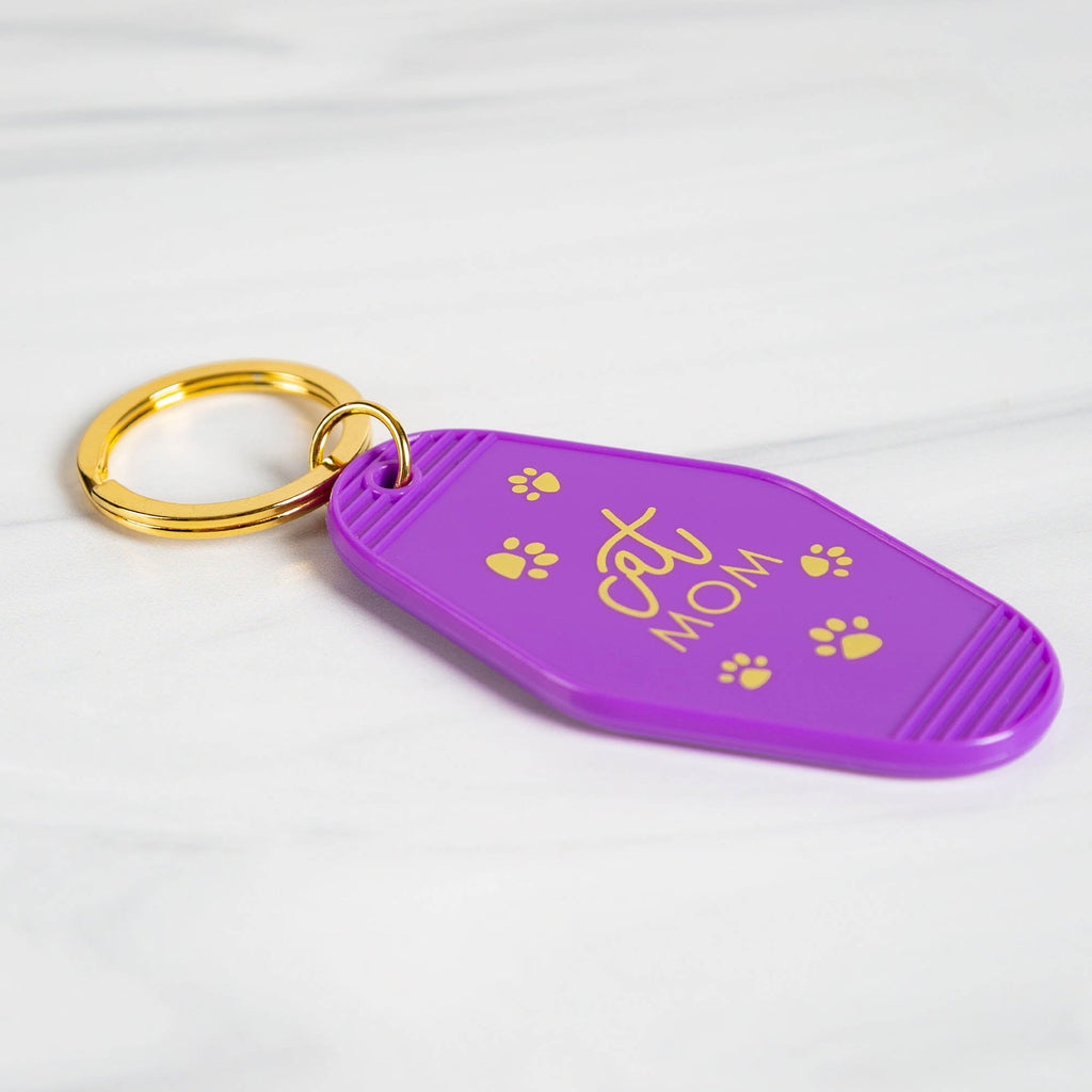 Pet Mom Vintage Style Keychain