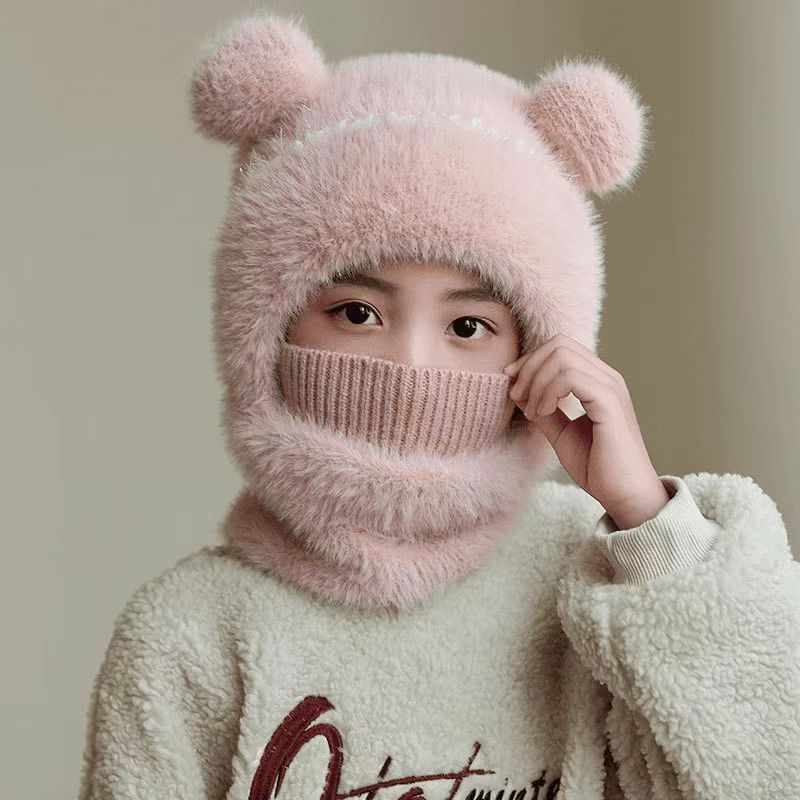 Warm, Windproof Knitted Wool Hat With Earflaps