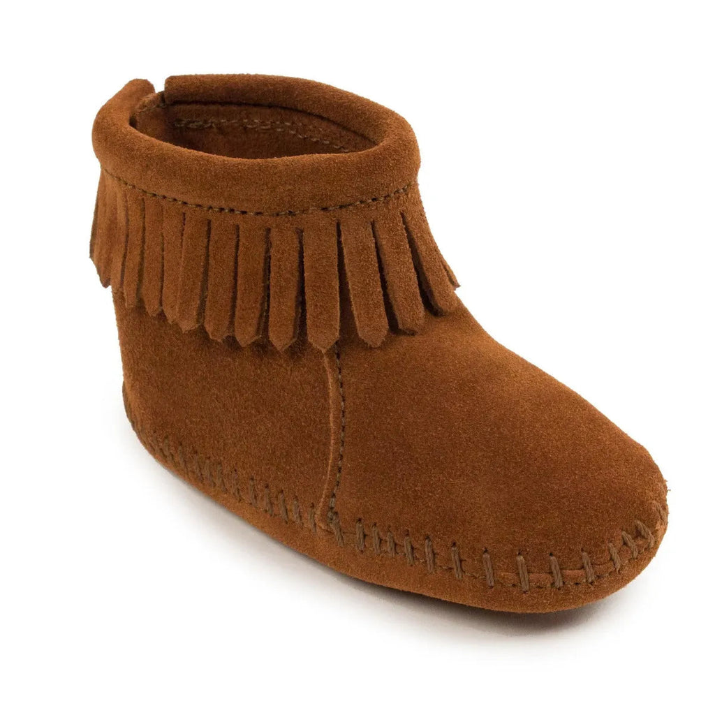 Minnetonka Velcro Back Flap Bootie - Infants Moccasins