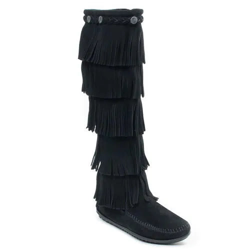 Minnetonka 5-Layer Fringe Boot - Womens Boots