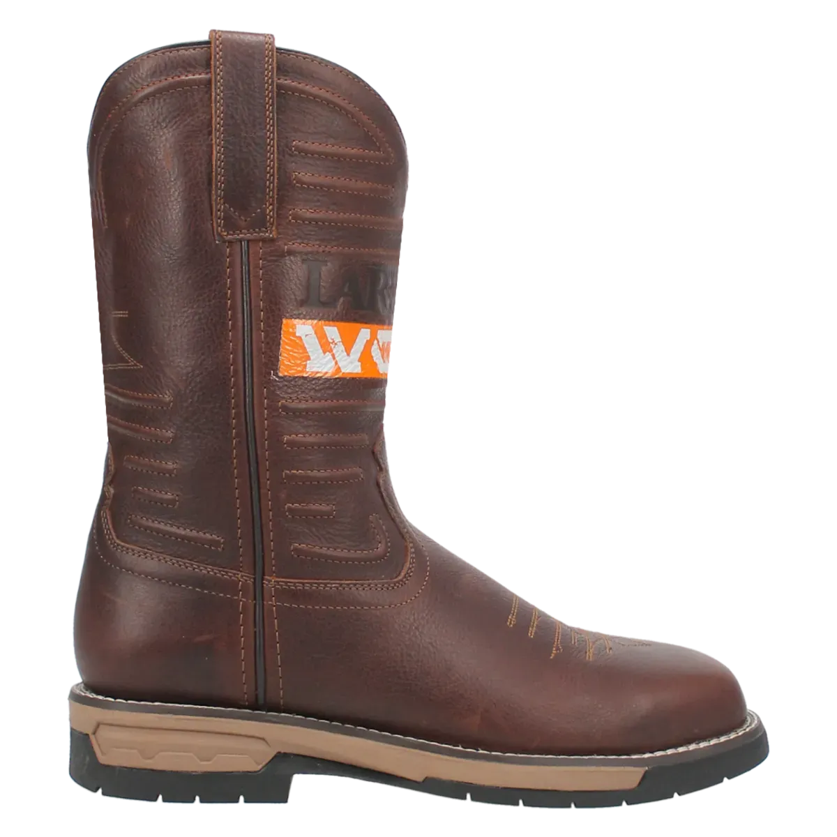 Laredo Workhorse (Broad Square Toe) - Men's Leather Cowboy Work Boot