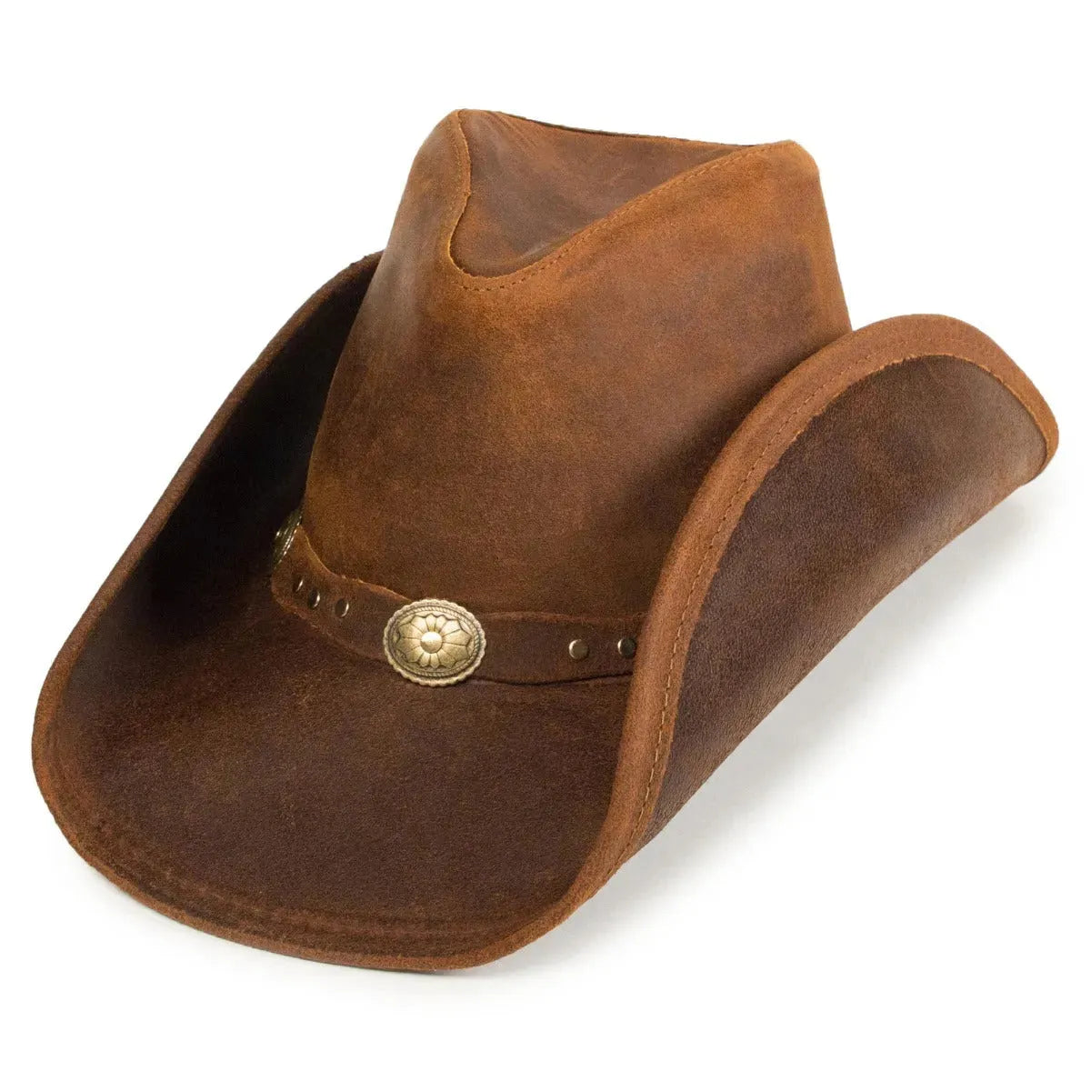 Minnetonka Silverton Dude - Leather Cowboy Hat