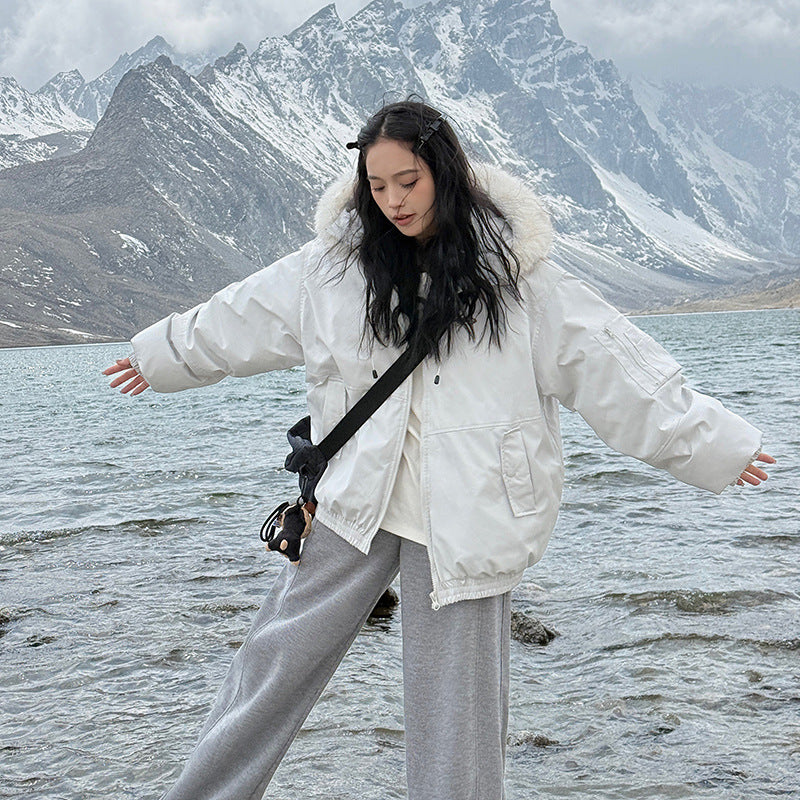 American Korean Style Winter Clothing Thickened Coat