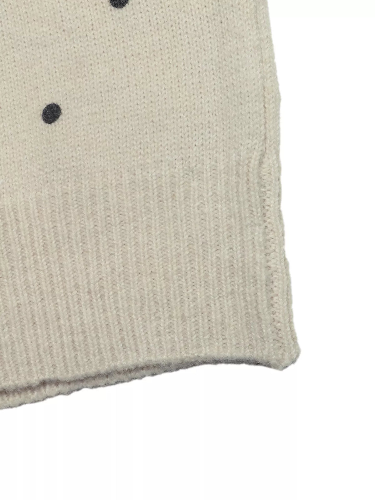 Polka Dot Short Sleeve Knit Sweater