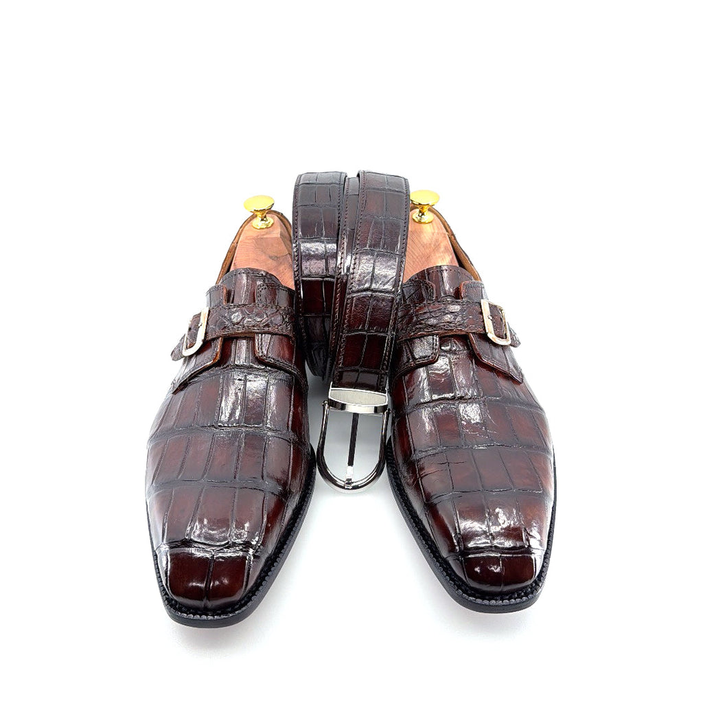 Maurice Custom Alligator Belt - Brown