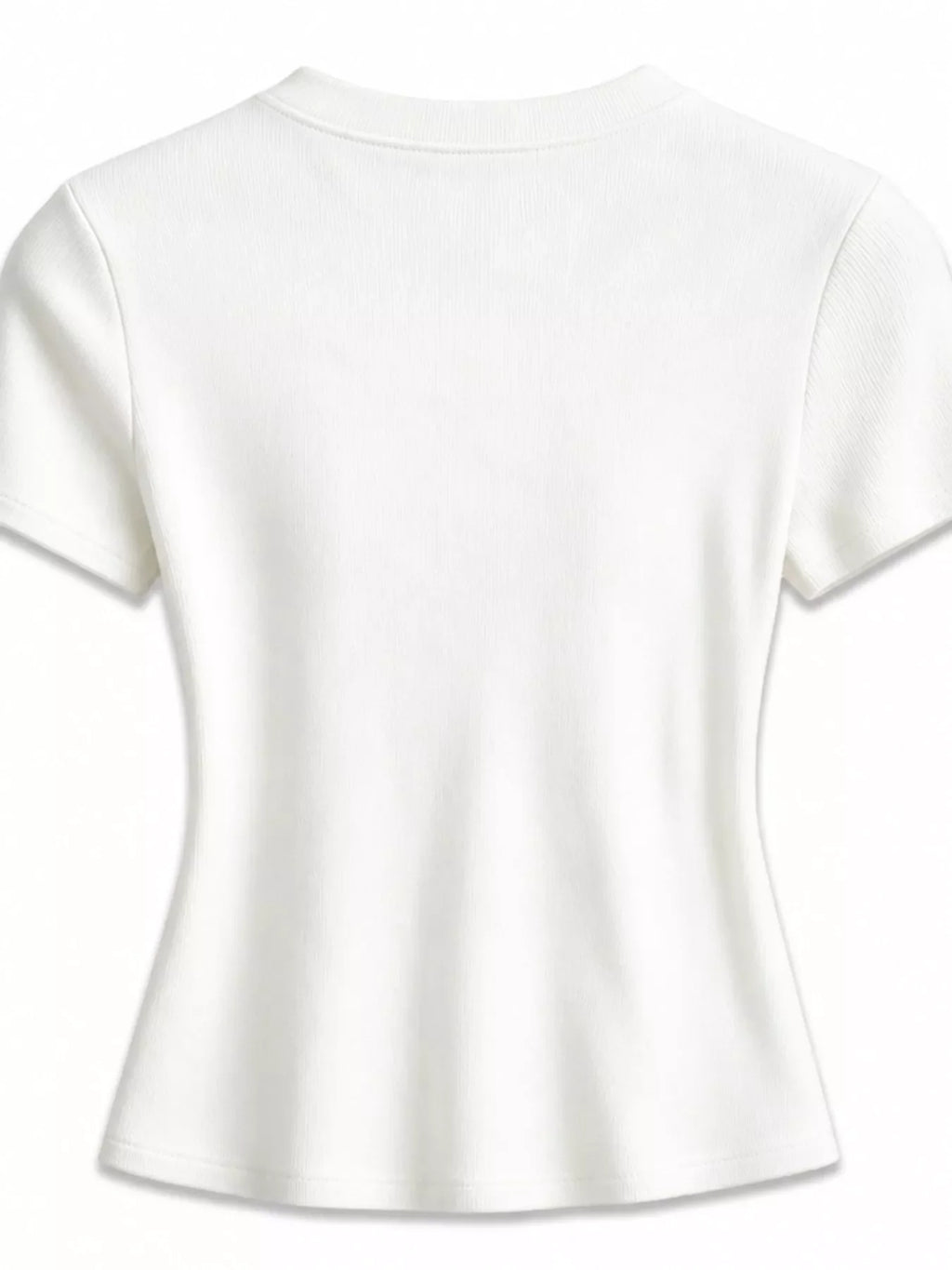Slim-Fit Crew Neck Basic T-Shirt