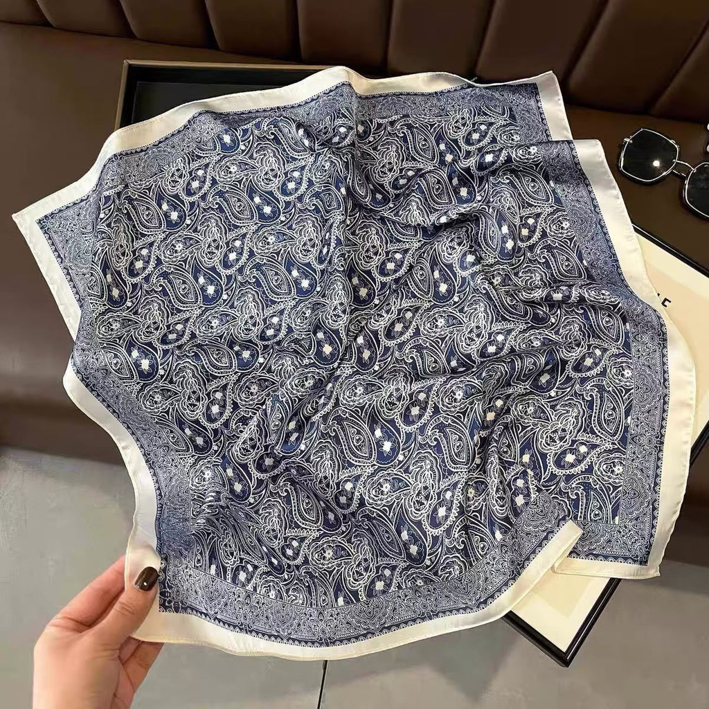 Square Scarf Womens Fashionable Small Neckerchief 70cm