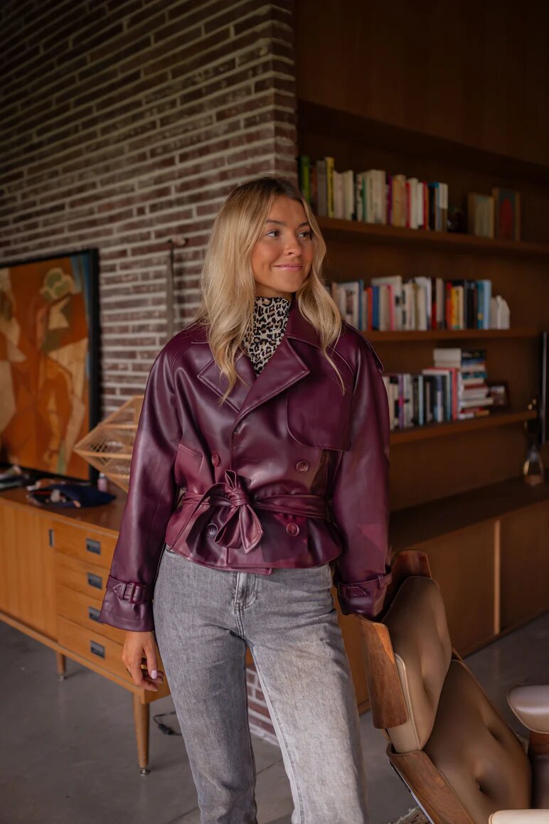 Street Retro High-grade Leather Jacket Short Coat