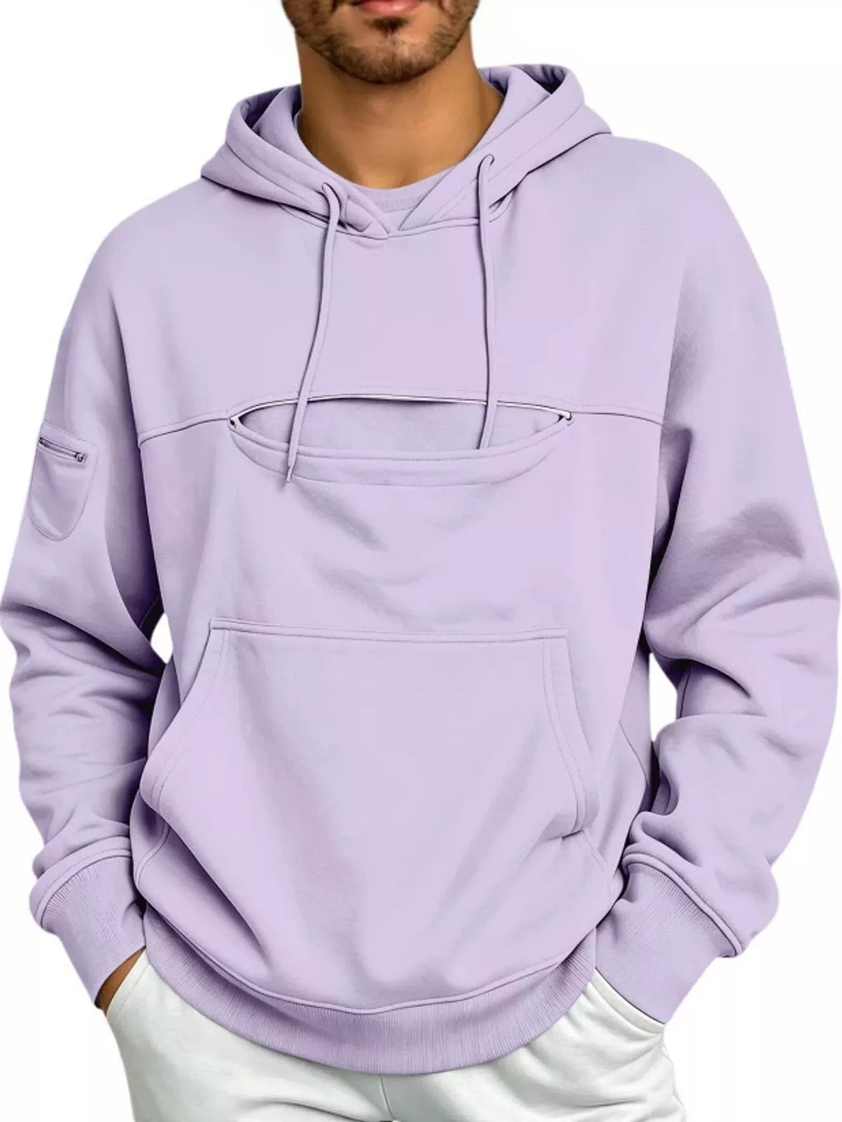 Full Size Cat Pouch Drawstring Hoodie Plus Size