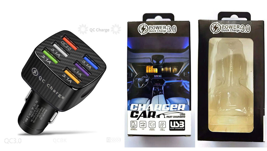 Square Car Charger 5V9V12V Smart
