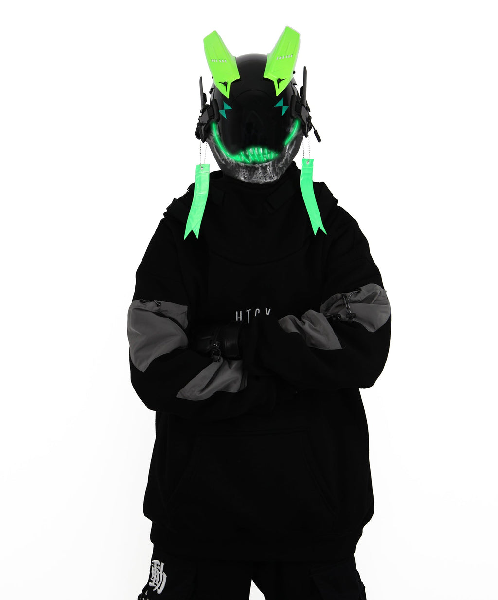 Green Skeleton Tech Mask
