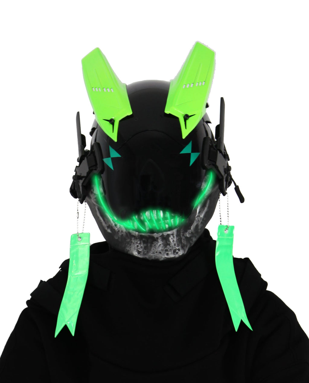Green Skeleton Tech Mask