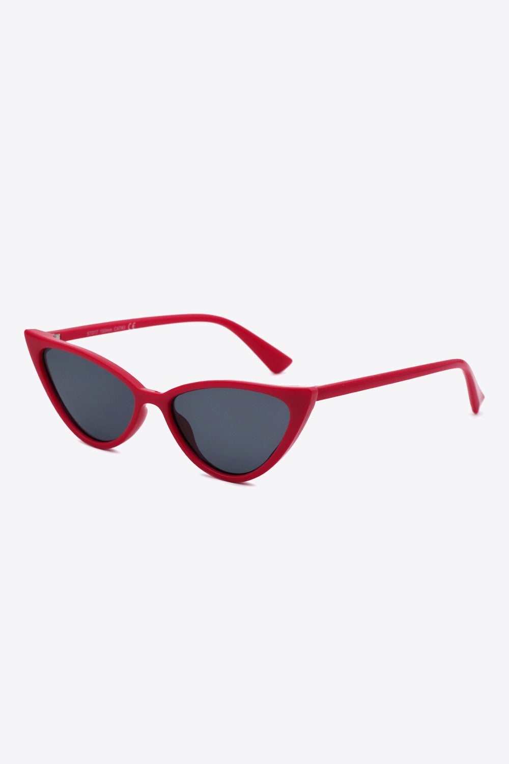 Polycarbonate Cat-Eye Sunglasses in Deep Red