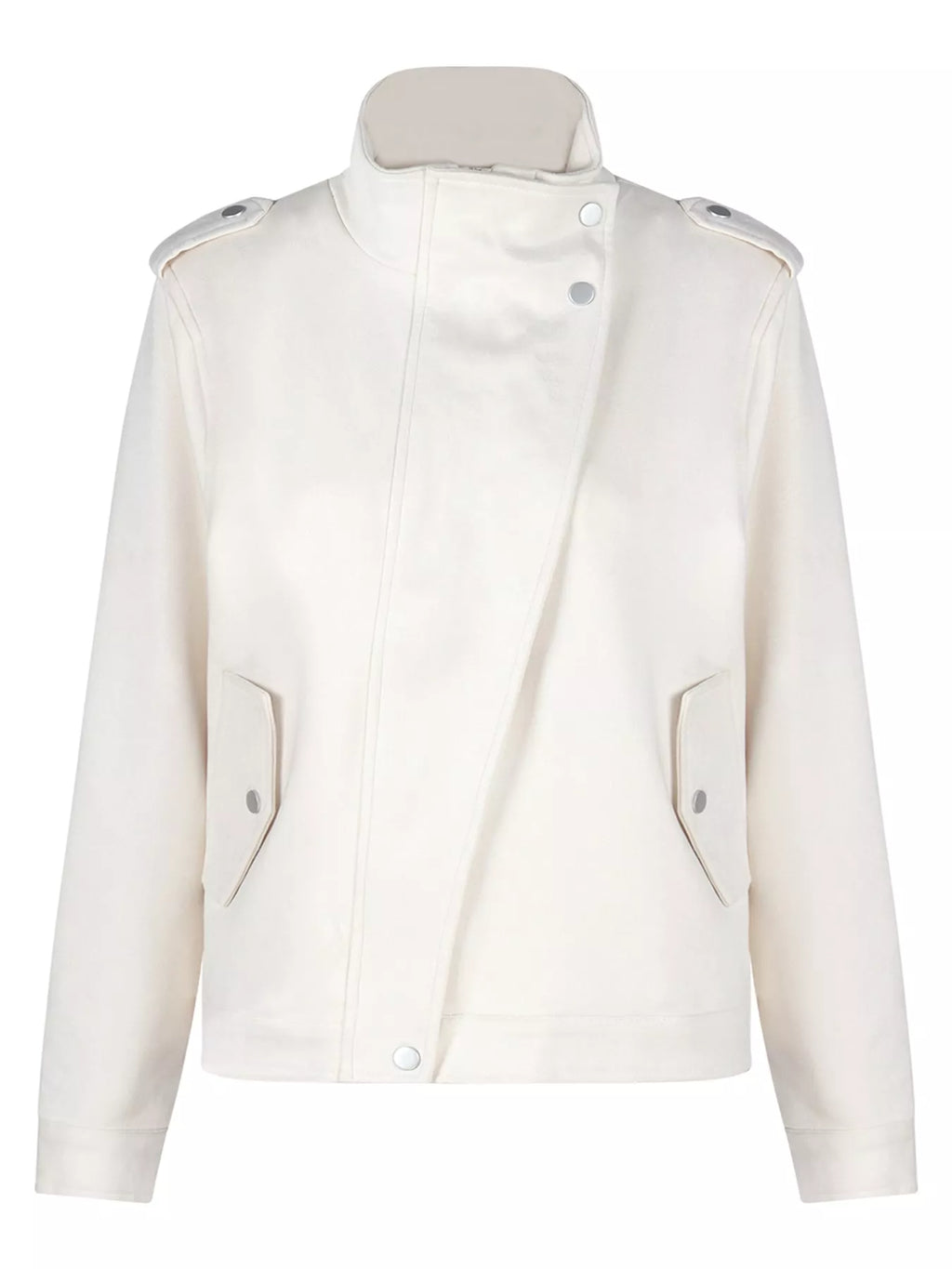 Asymmetric Zip-Up Moto-Style Jacket