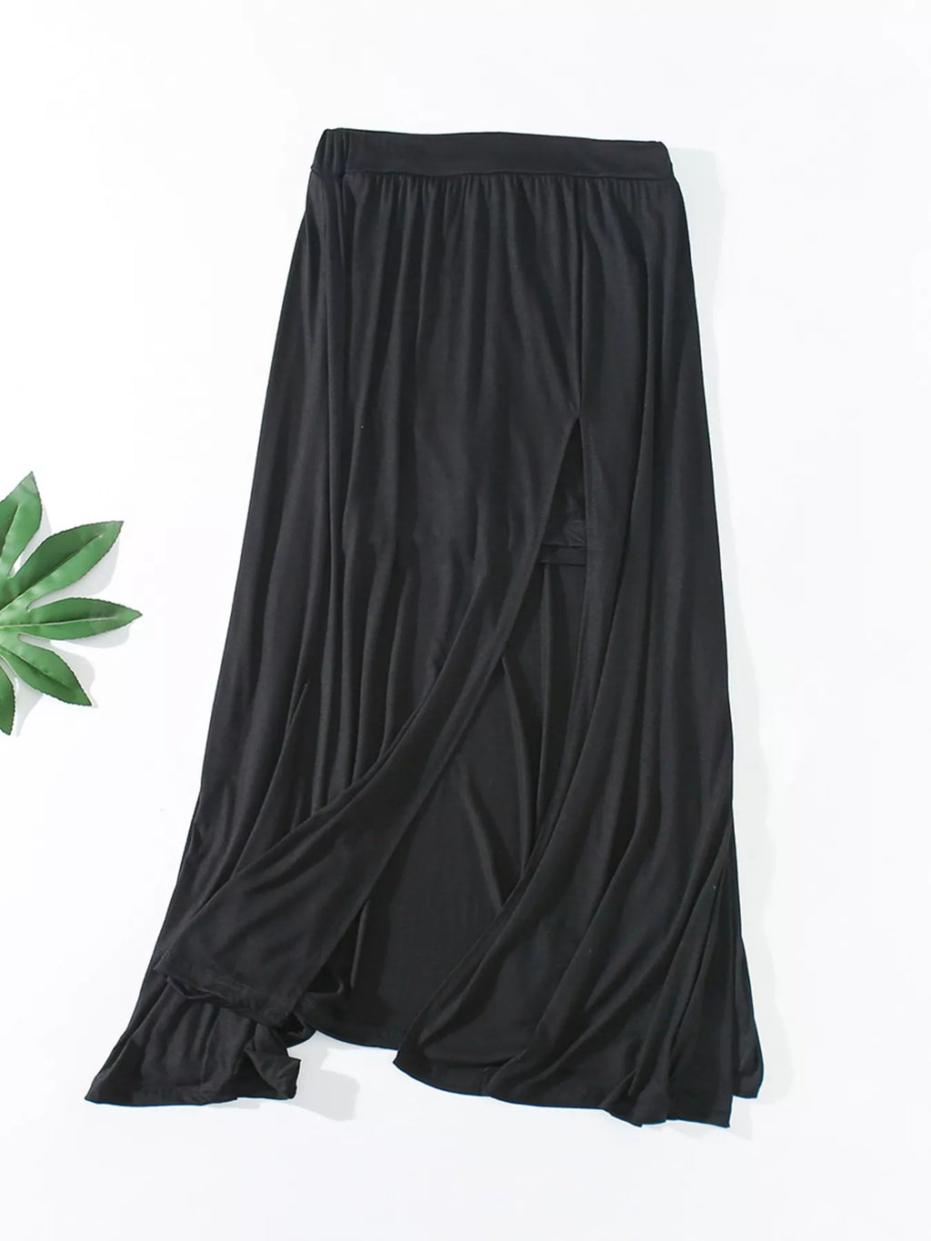 A-Line Slit Maxi Skirt