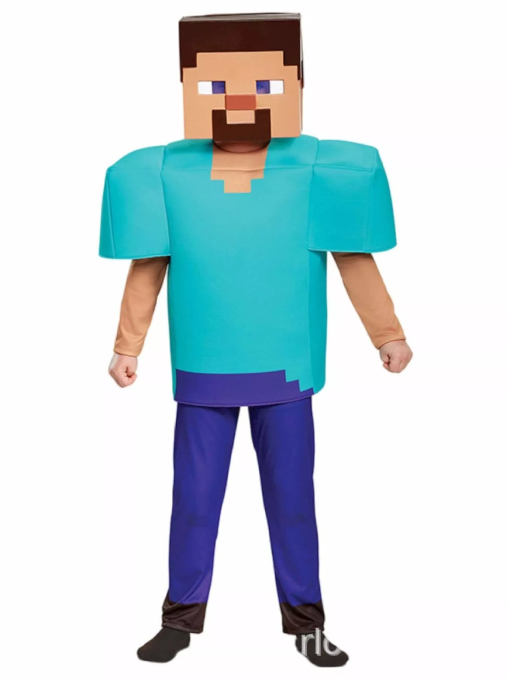 Children's Minecraft Pixelated Print Costume Set