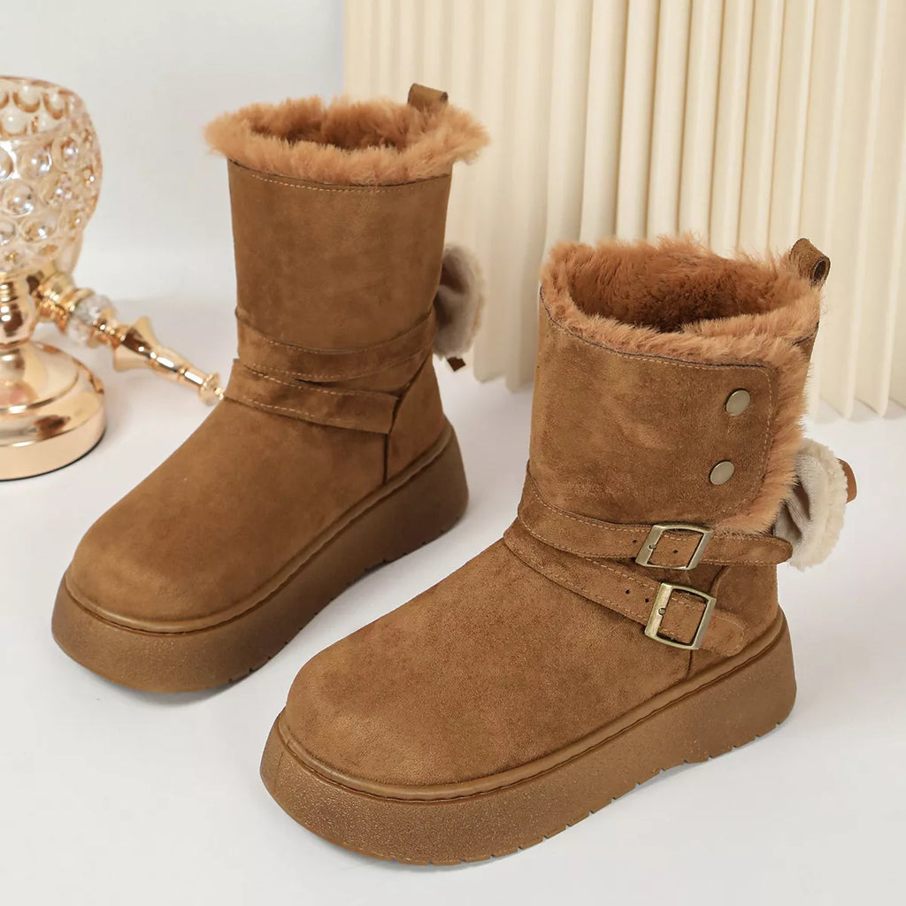 Round Toe Platform Boots