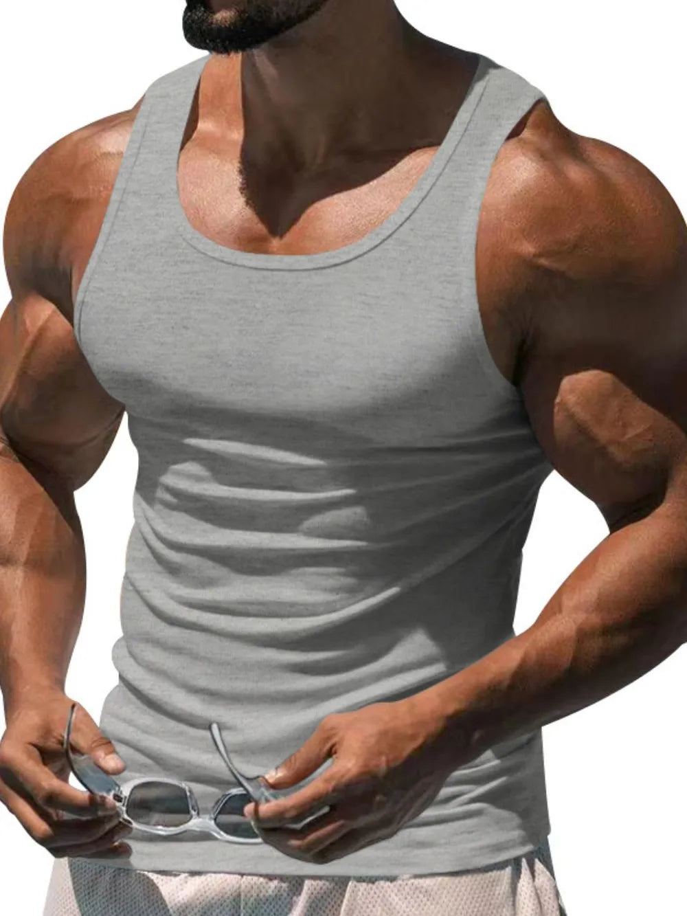 Men's Plus Size Wide Strap Tank