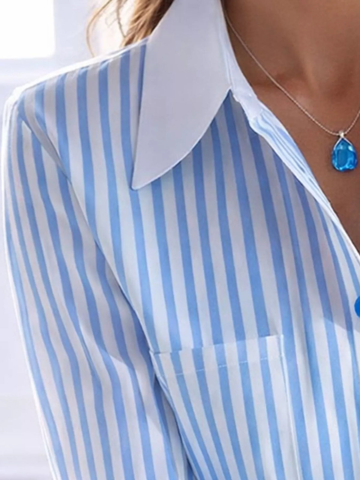 Striped Button-Down Shirt