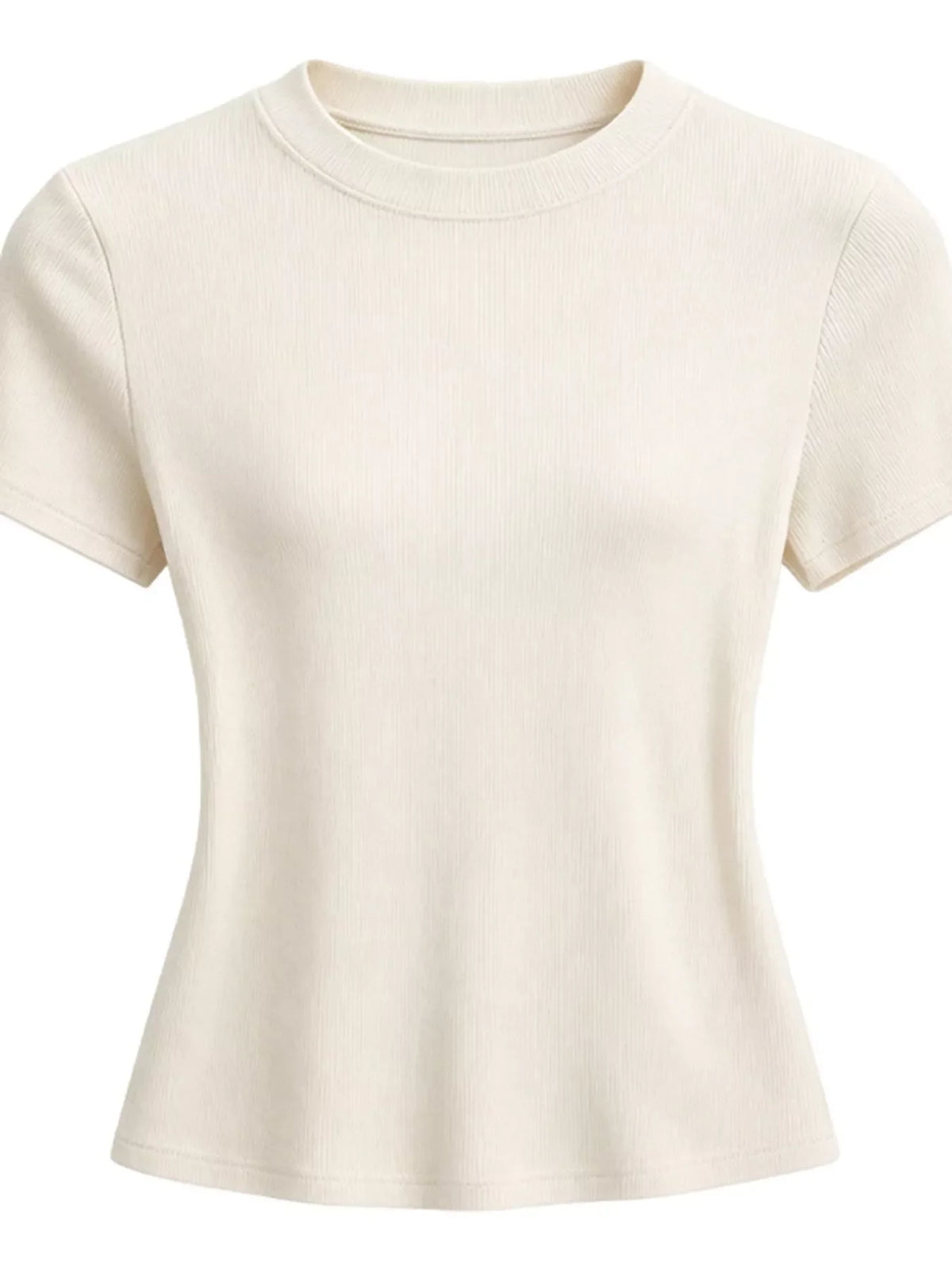 Slim-Fit Crew Neck Basic T-Shirt