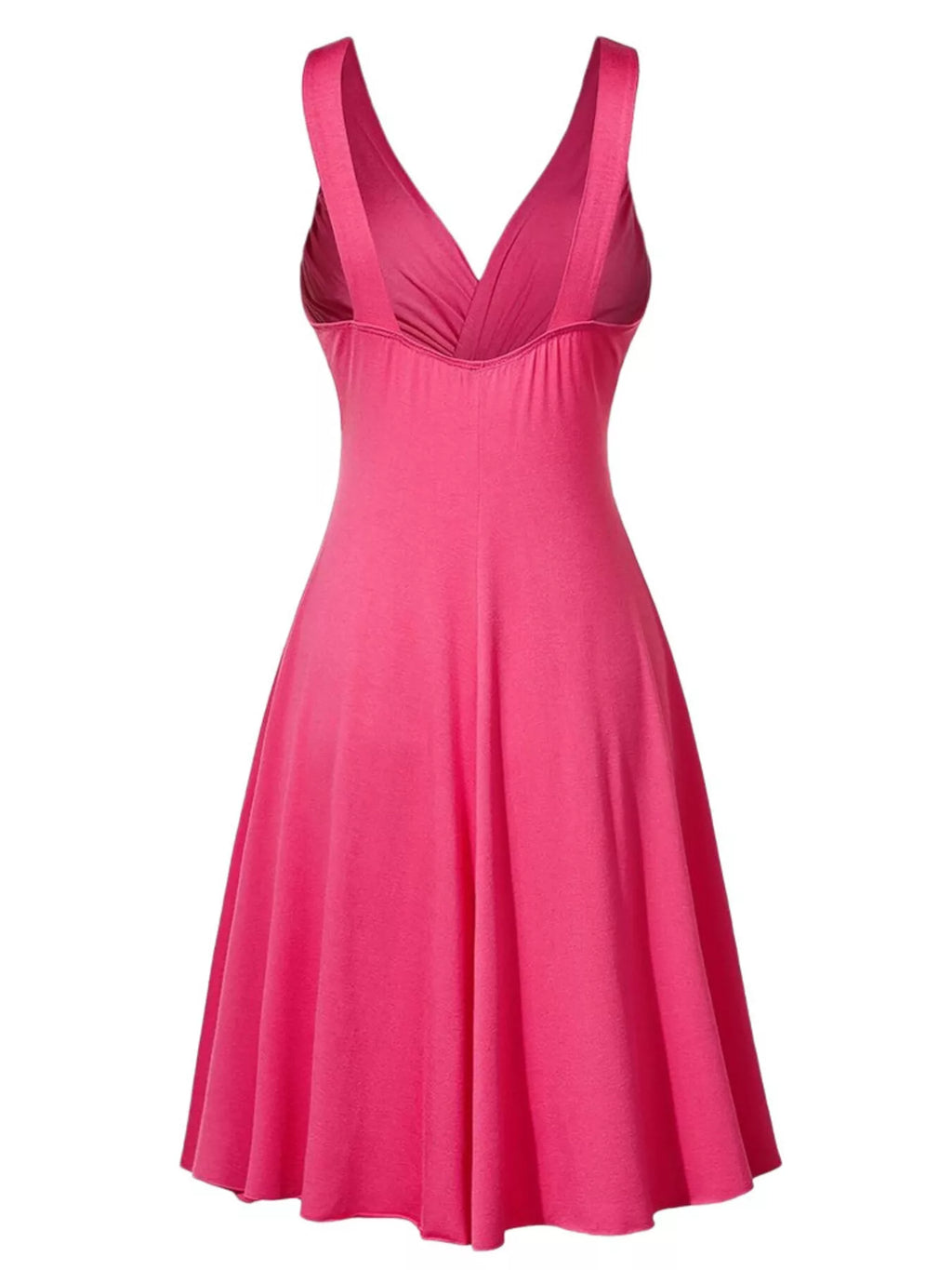Full Size Twisted Sleeveless Ruched Waist A-Line Dress Plus Size