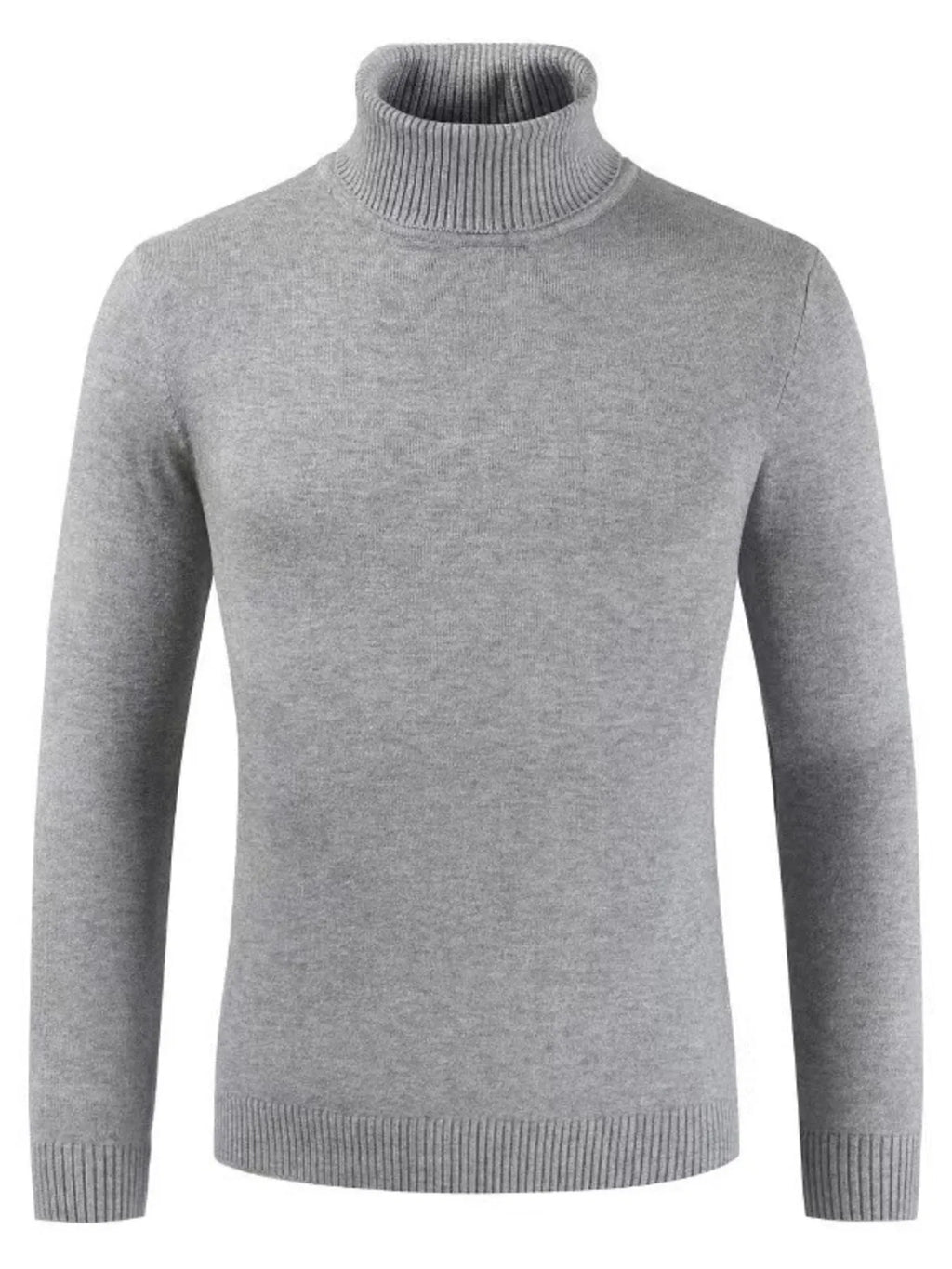Men's Plus Size Turtleneck Long Sleeve Sweater