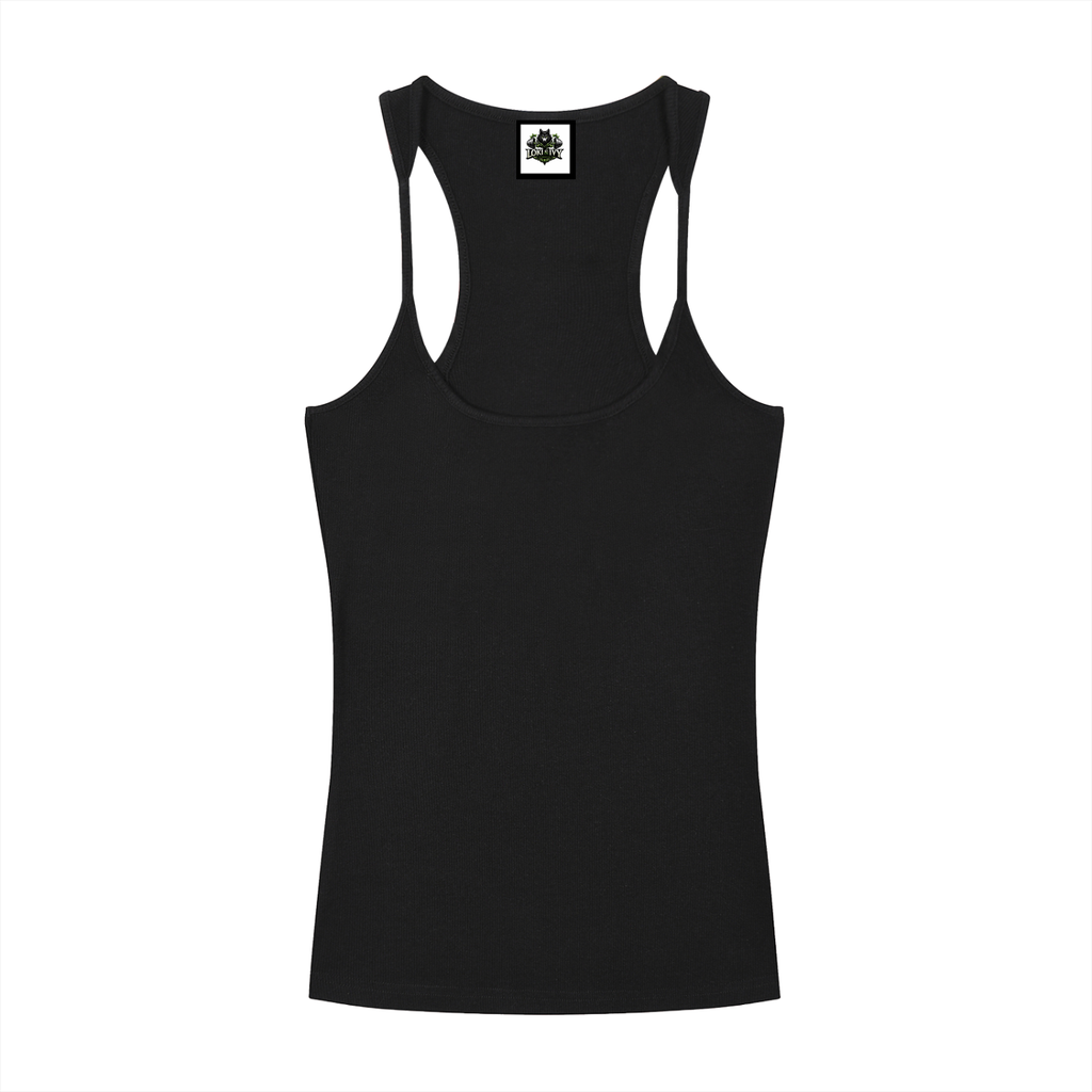 Loki & Ivy Slim Fit Ribbed Racerback Tank Top