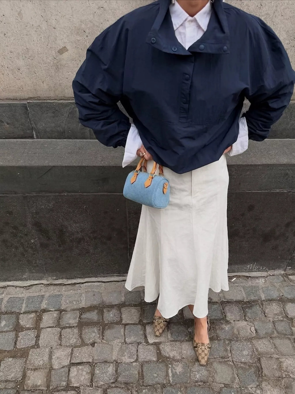 High-Waisted Mermaid Midi Skirt