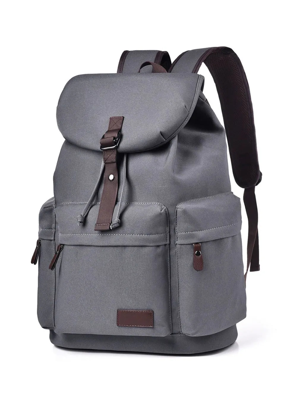 Multi Pockets Adjustable Strap Canvas Backpack Bag