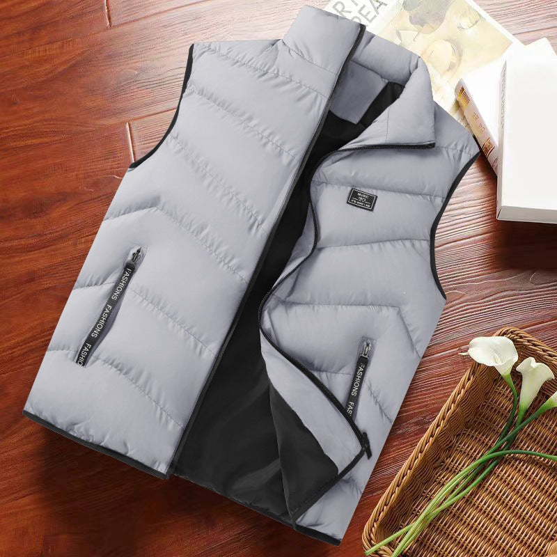 Mens Stand-Neck Outdoor Casual Vest