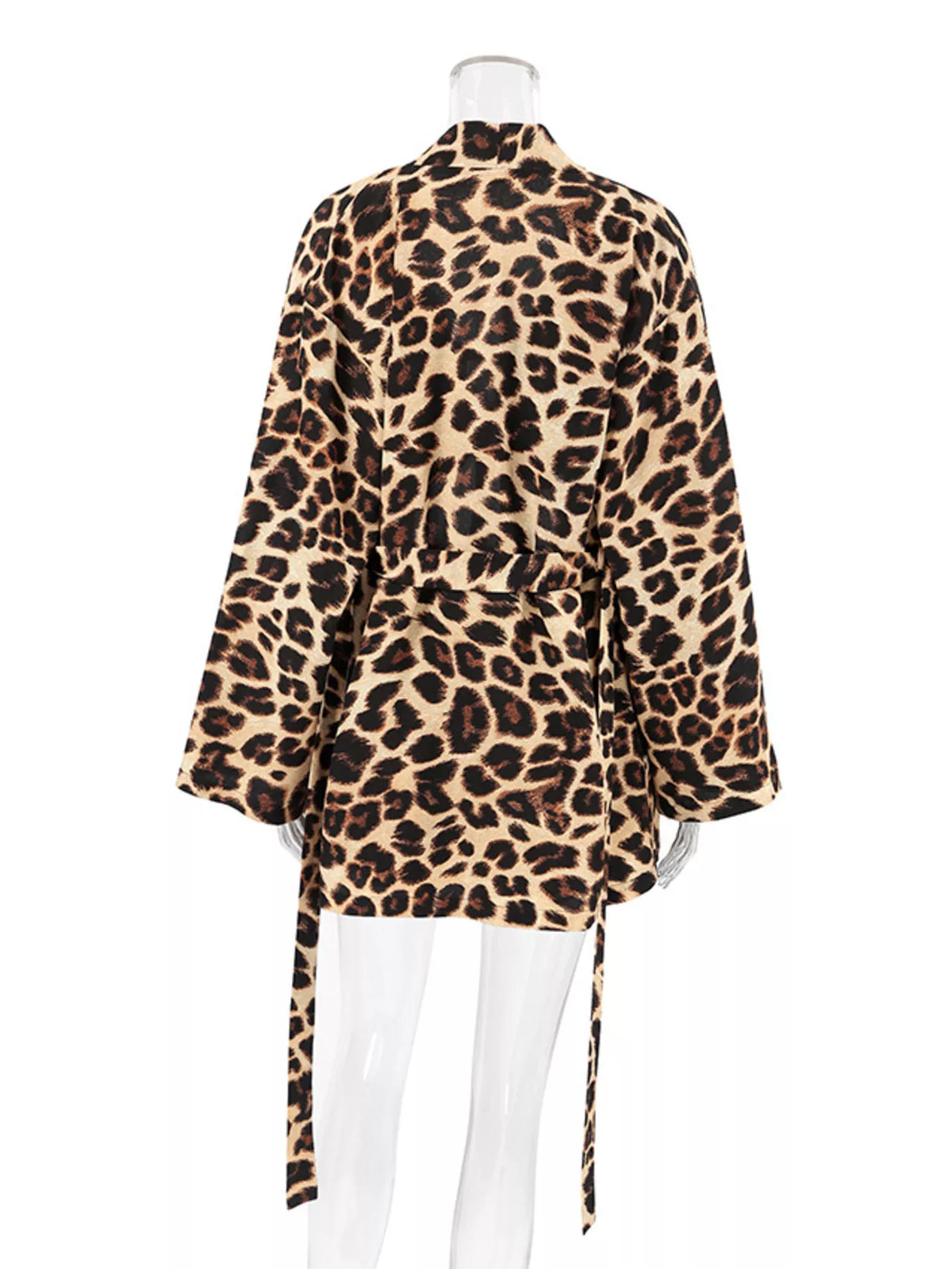 Leopard Cami & Cardigan and Shorts Three-Piece Lounge Set