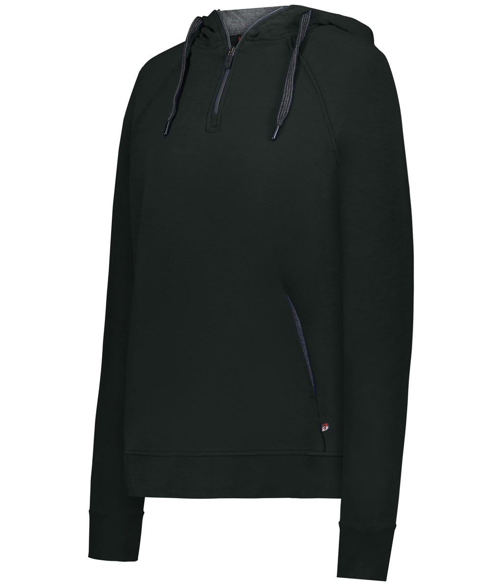 WOMEN'S FIT FLEX 1/4 ZIP HOODIE - MOISTURE-WICKING