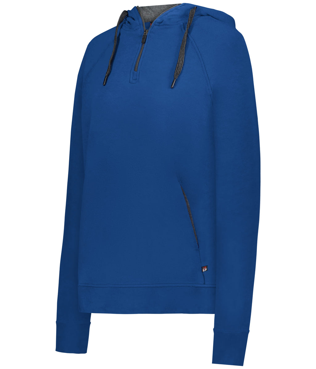 WOMEN'S FIT FLEX 1/4 ZIP HOODIE - MOISTURE-WICKING
