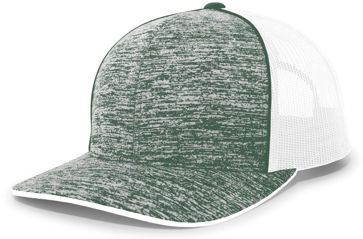 AGGRESSIVE HEATHER TRUCKER SNAPBACK CAP - MOISTURE-WICKING ADJUSTABLE