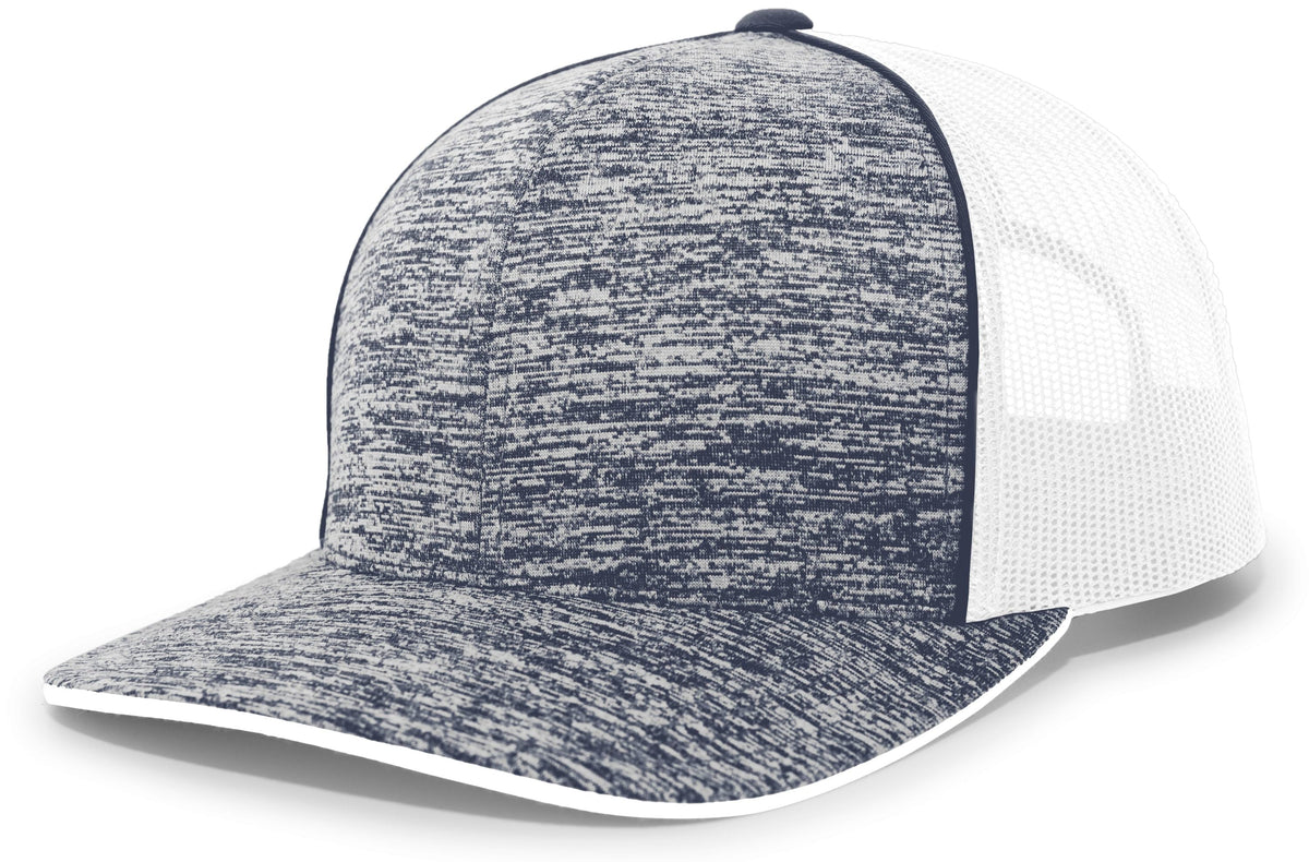 AGGRESSIVE HEATHER TRUCKER SNAPBACK CAP - MOISTURE-WICKING ADJUSTABLE