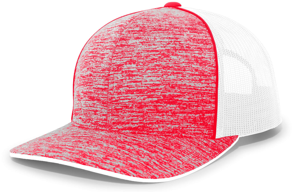 AGGRESSIVE HEATHER TRUCKER SNAPBACK CAP - MOISTURE-WICKING ADJUSTABLE