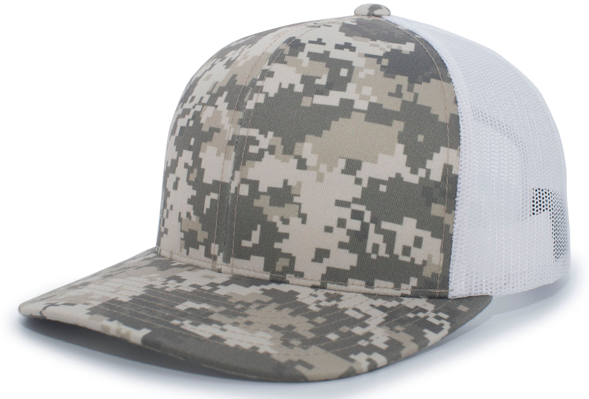 CAMO SNAPBACK TRUCKER CAP - ADJUSTABLE