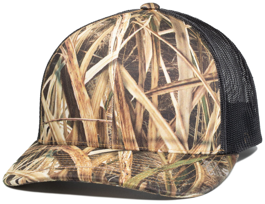 CAMO SNAPBACK TRUCKER CAP - ADJUSTABLE