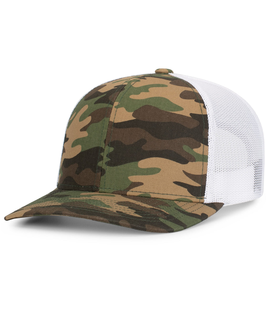 CAMO SNAPBACK TRUCKER CAP - ADJUSTABLE