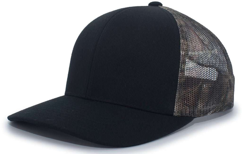CAMO SNAPBACK TRUCKER CAP - ADJUSTABLE