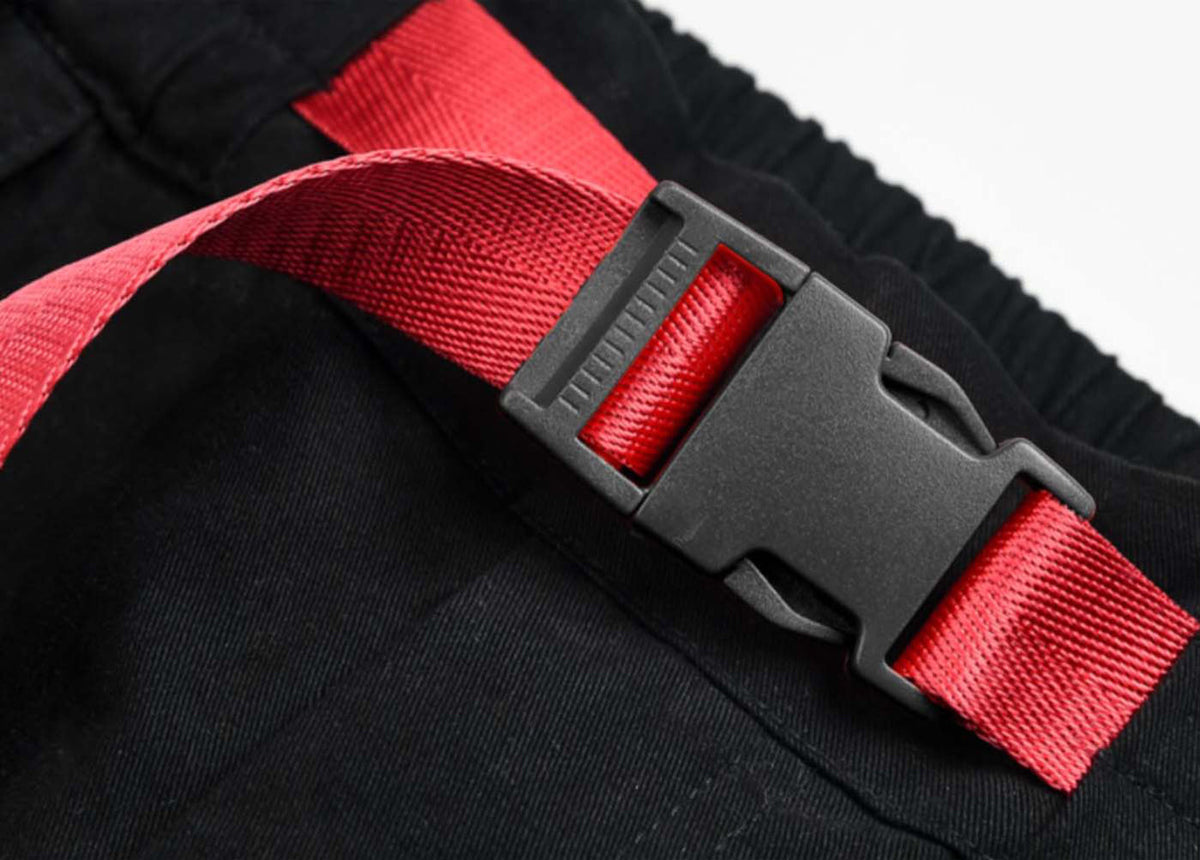 IBP332 Yin Yang Black Cargo Pants