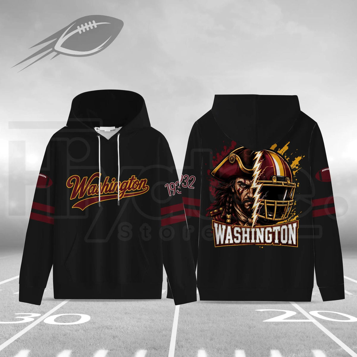 Unisex Football City Graphic Hoodie – Hometown Sports Pullover