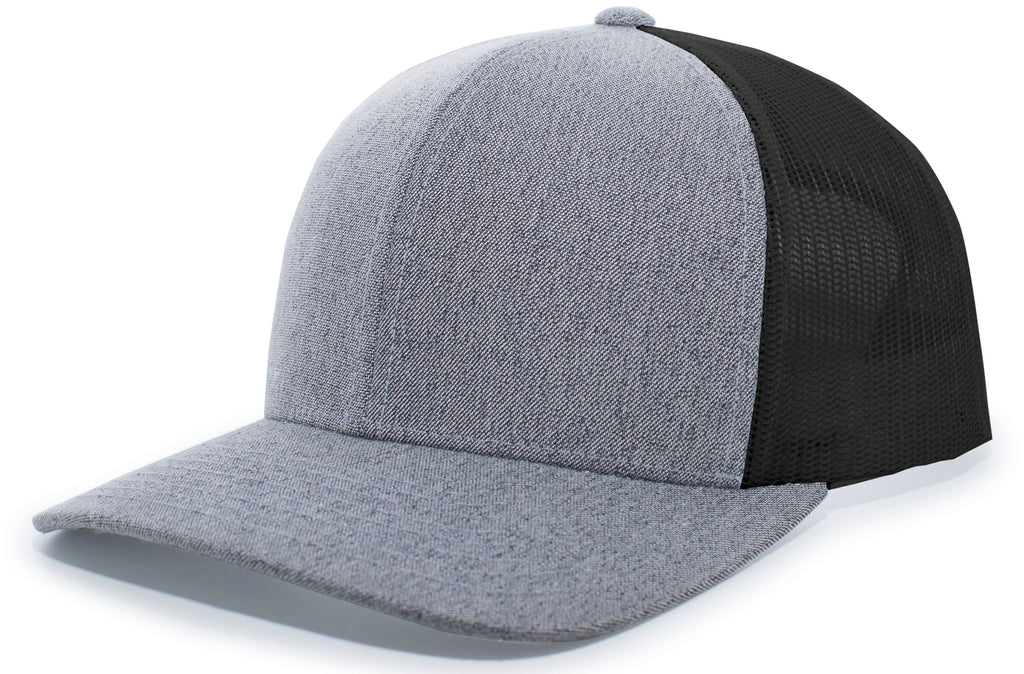 HEATHER TRUCKER SNAPBACK CAP - ADJUSTABLE