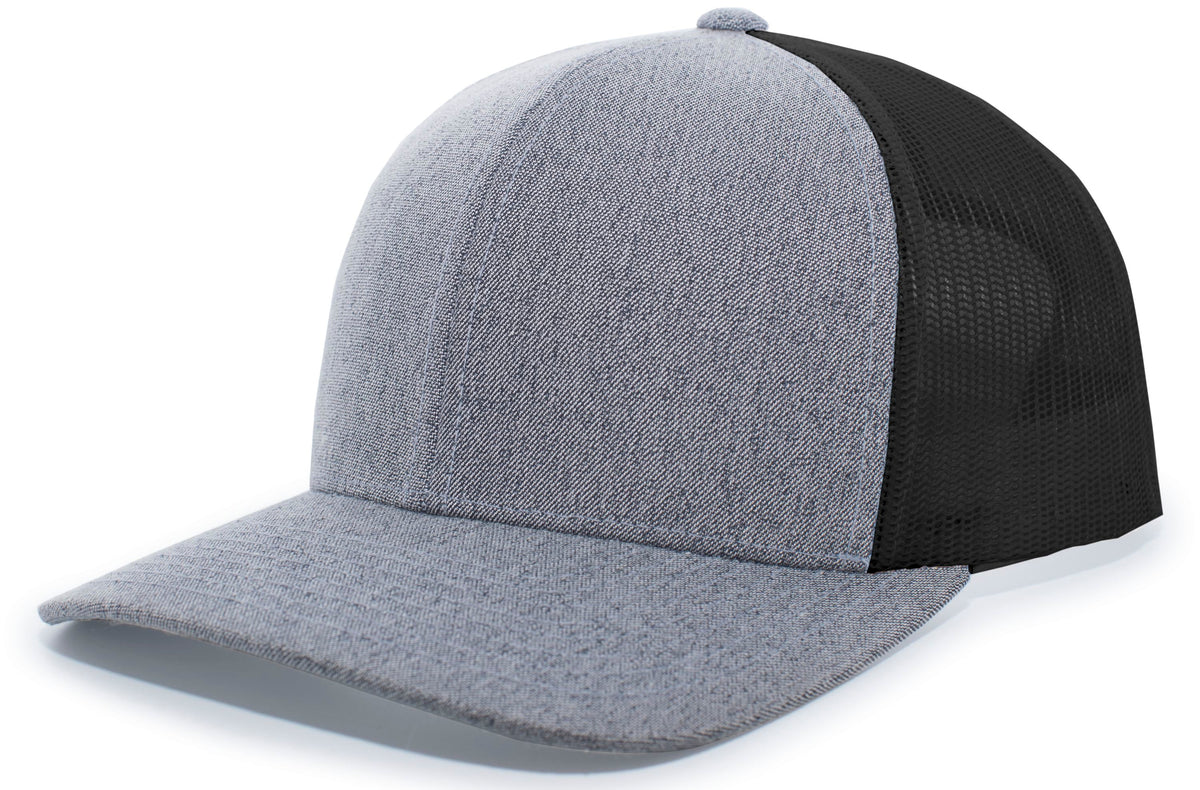 HEATHER TRUCKER SNAPBACK CAP - ADJUSTABLE