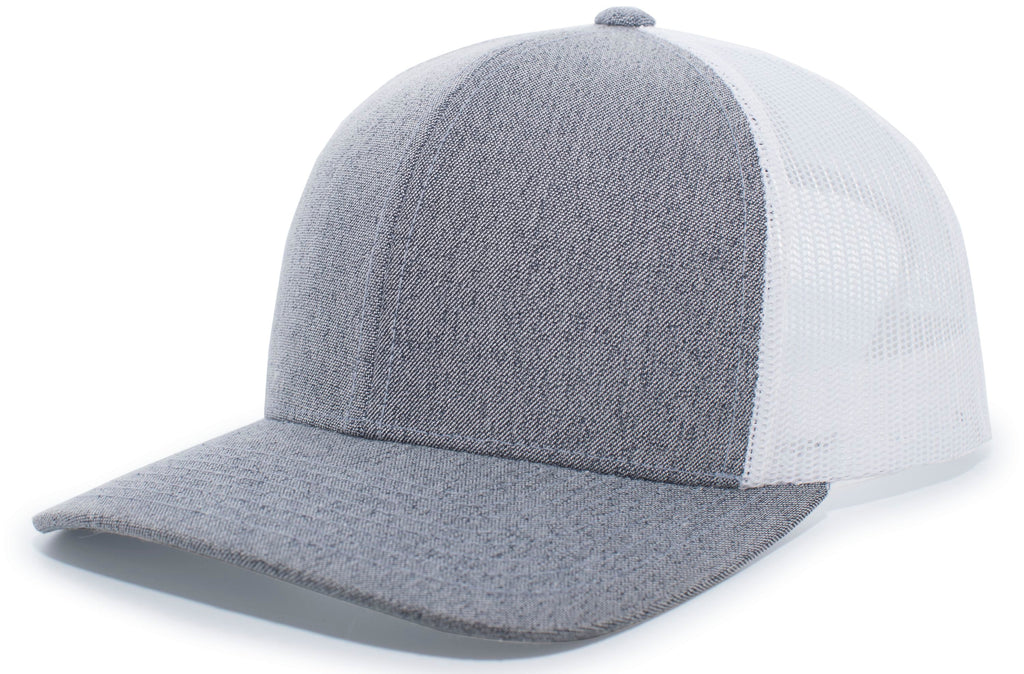 HEATHER TRUCKER SNAPBACK CAP - ADJUSTABLE