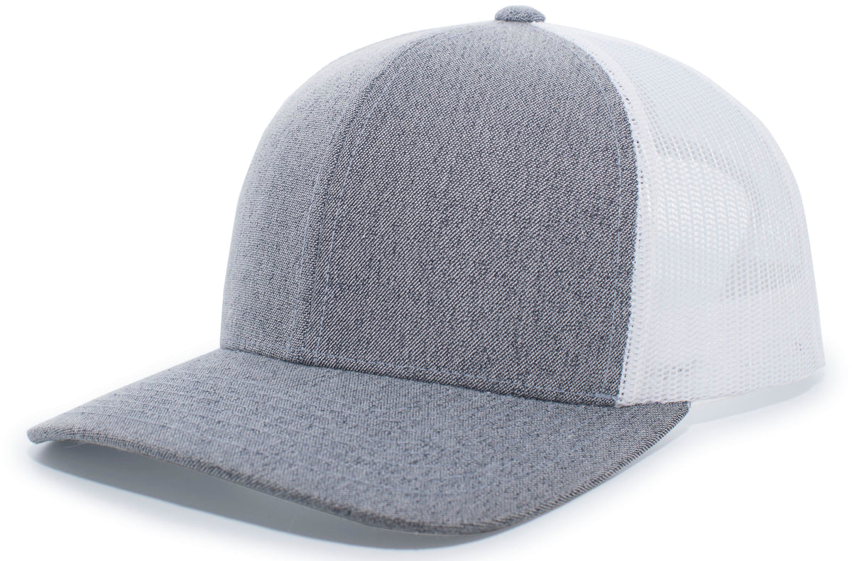 HEATHER TRUCKER SNAPBACK CAP - ADJUSTABLE