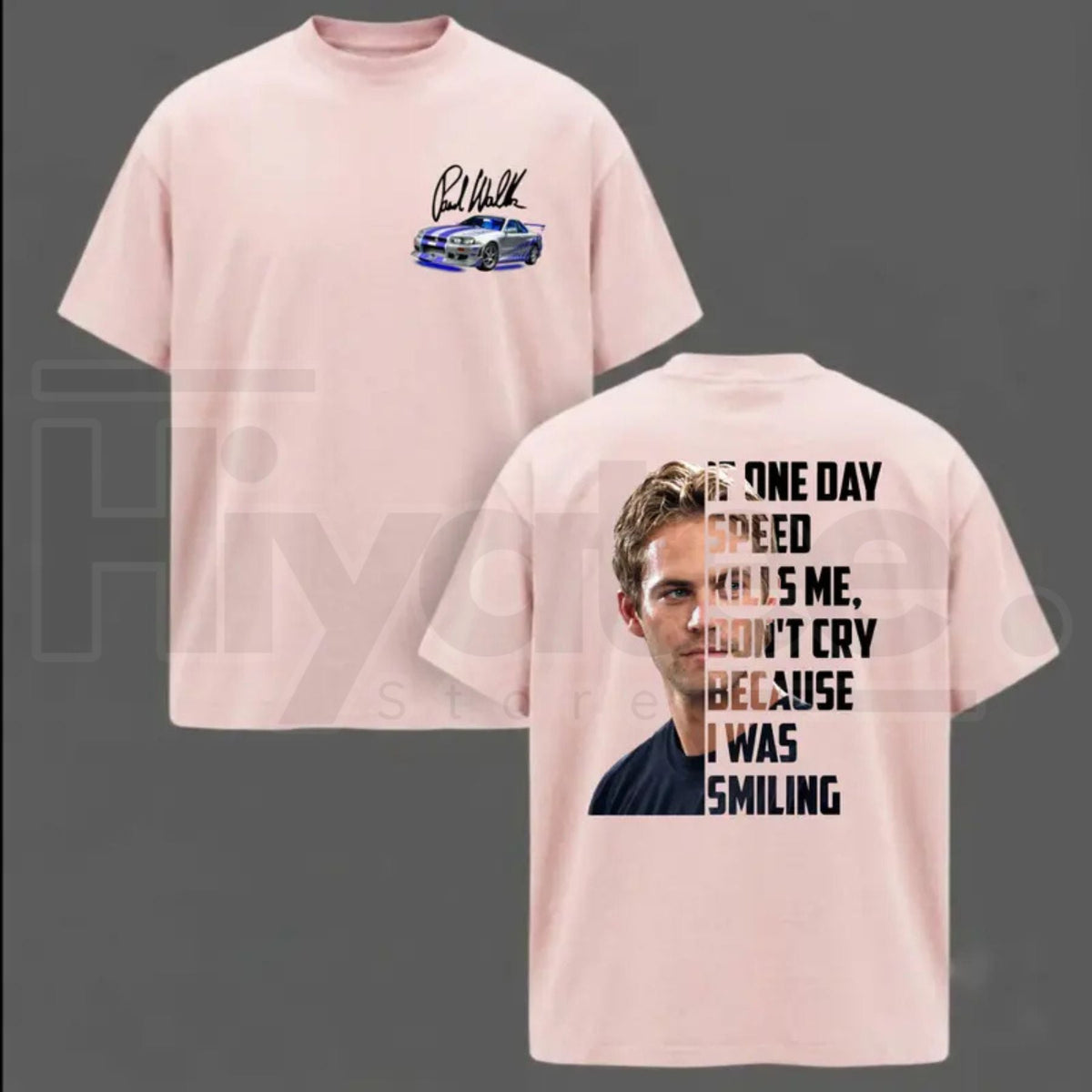 Paul Walker Memorial T-Shirt – If One Day Speed Kills Me Graphic Tee