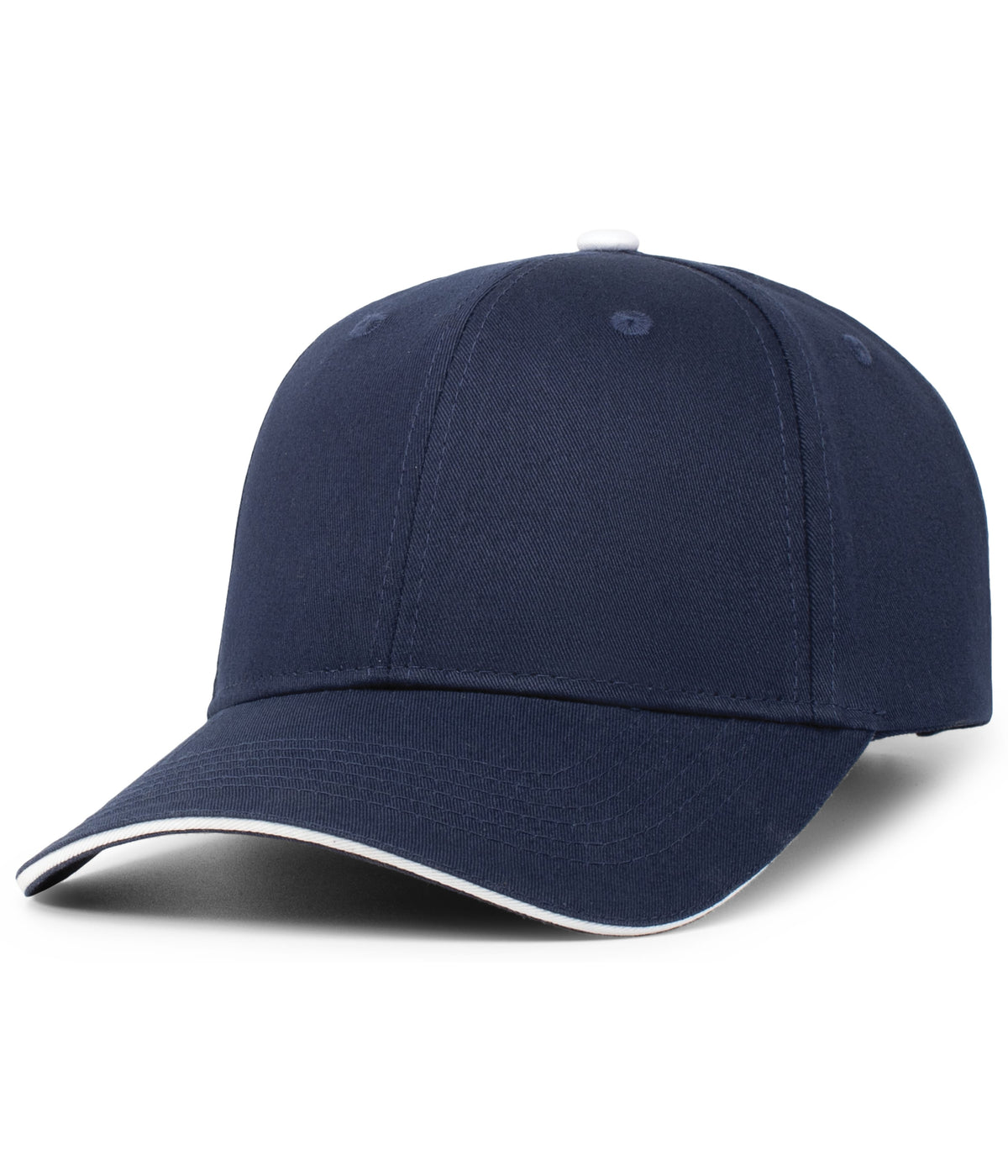 BRUSHED TWILL CAP WITH SANDWICH BILL - ADJUSTABLE