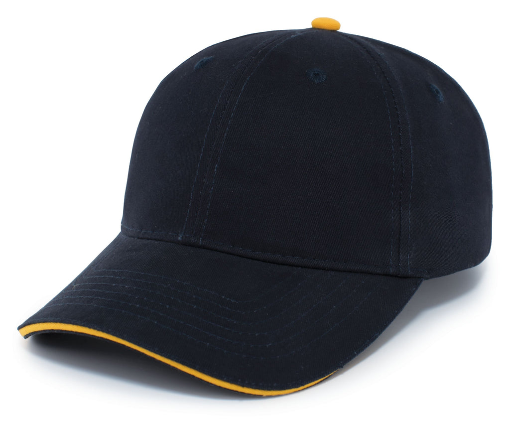 BRUSHED TWILL CAP WITH SANDWICH BILL - ADJUSTABLE
