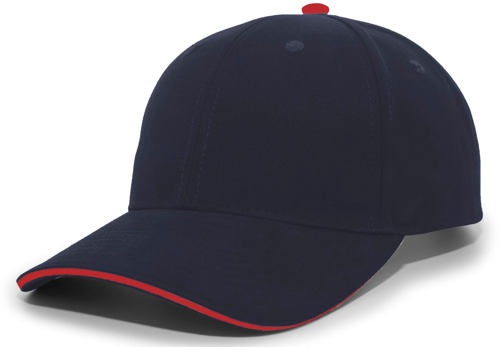 BRUSHED TWILL CAP WITH SANDWICH BILL - ADJUSTABLE